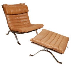 Arne Norell Ari Lounge Chair & Ottoman
