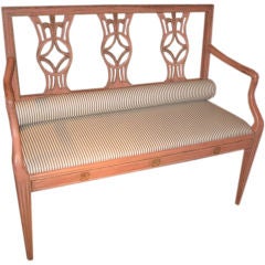 Painted Neoclassical Italian Bench