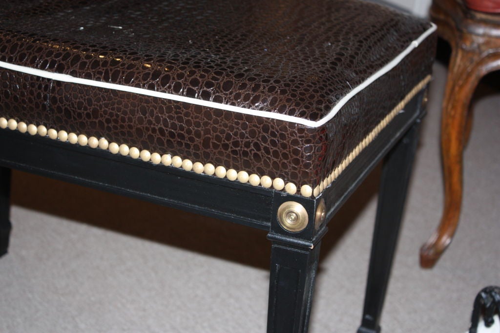 1940's Ebonized Bench