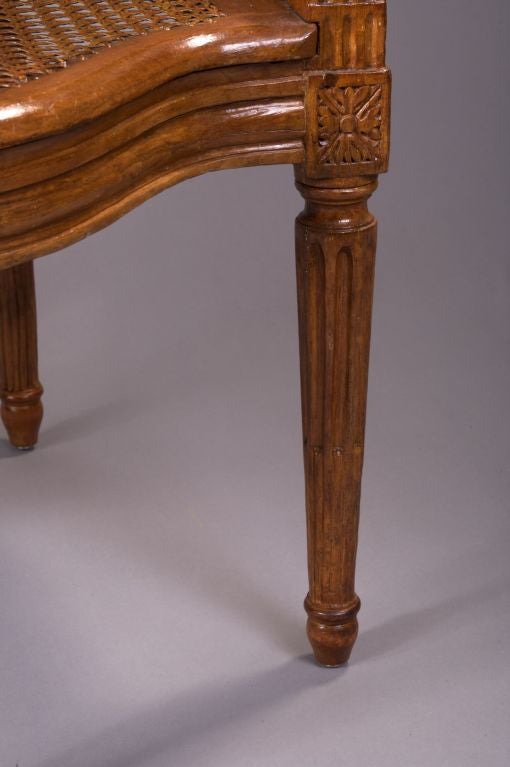 Large Louis XVI Beechwood Bergere de Bureau
