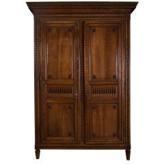 Louis XVI Mahogany Armoire Bordelaise