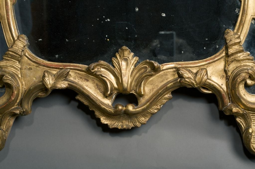 18th Century and Earlier Louis XV Giltwood Mirror For Sale