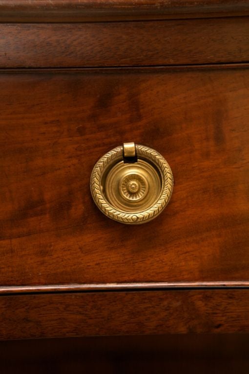 George III style Mahogany Gilt-Bronze Mounted Kneehole Desk 1