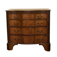 George III Style Mahogany Serpentine Chest of Drawers