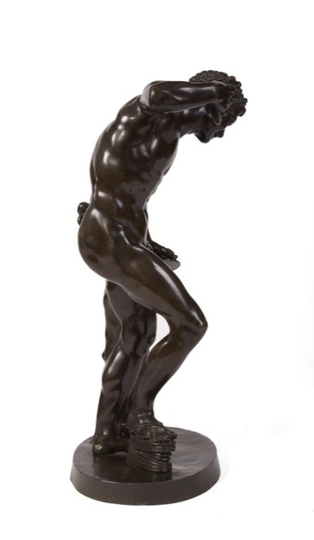 18th Century and Earlier Italian Bronze Figure of the Dancing Faun, After the Antique For Sale