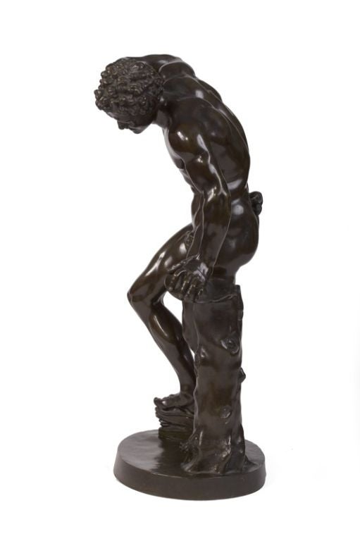 Italian Bronze Figure of the Dancing Faun, After the Antique For Sale 2