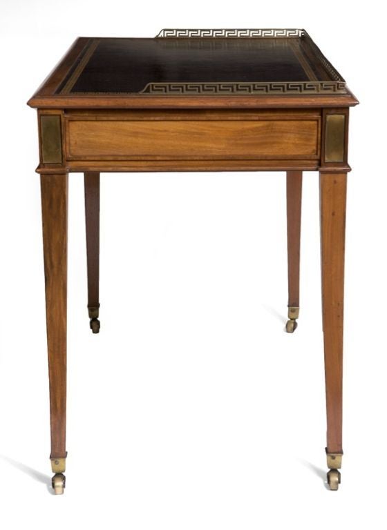 antique desk with pull out writing surface