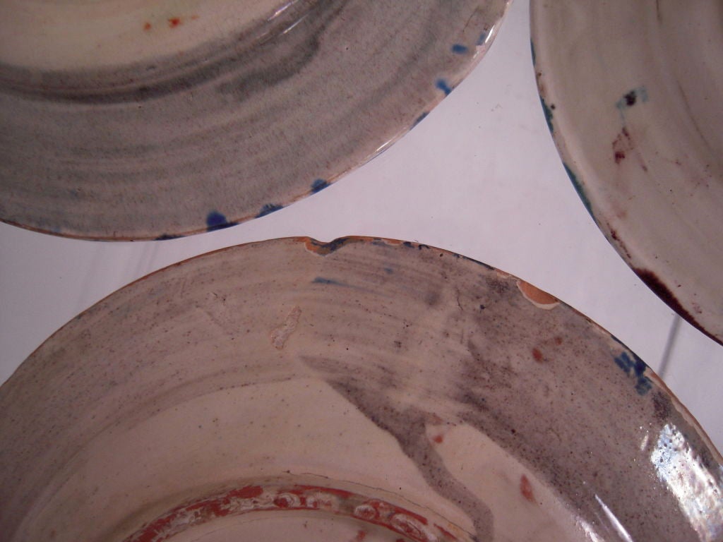 COLLECTION OF 5 VINTAGE MEXICAN POTTERY PLATES FROM OAXACA 1