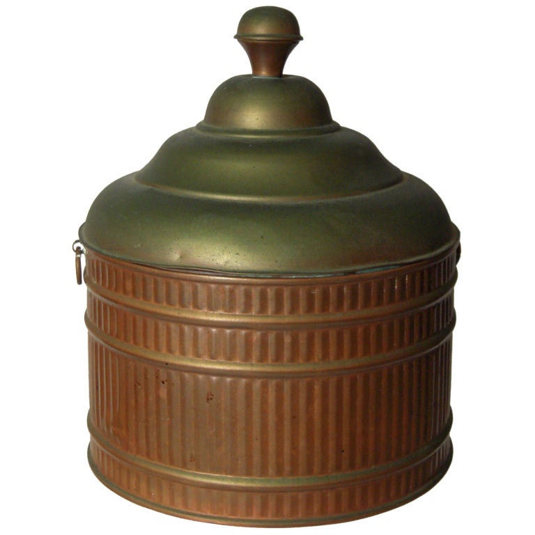 Copper Bucket for Firewood