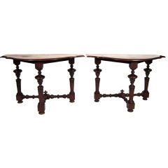 PAIR OF CONSOLE TABLES