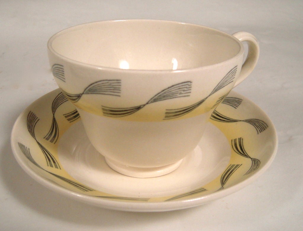 SELTENES ERIC RAVILIOUS FÜR WEDGWOOD GARDEN SERIES SERVICE FÜR 6 1