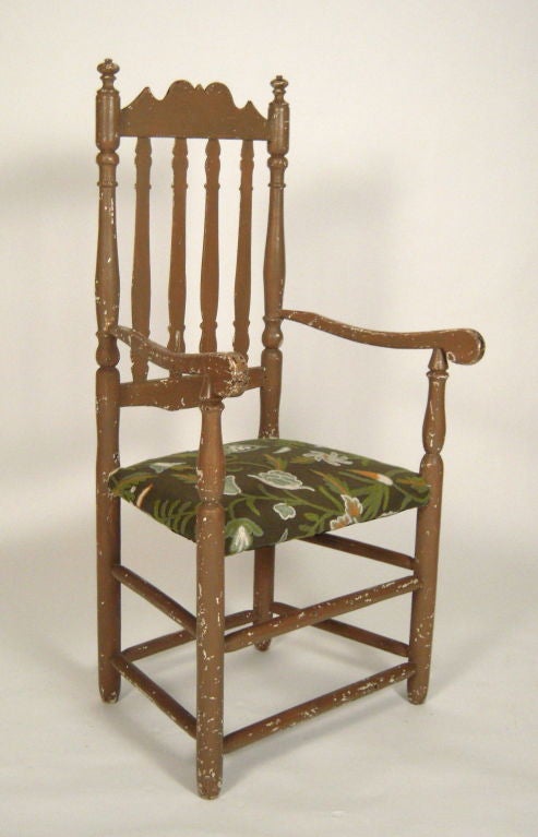 American EARLY AMERICAN BANNISTER BACK ARM CHAIR