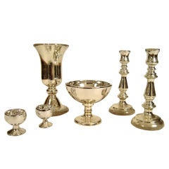 COLLECTION OF 19TH C MERCURY GLASS
