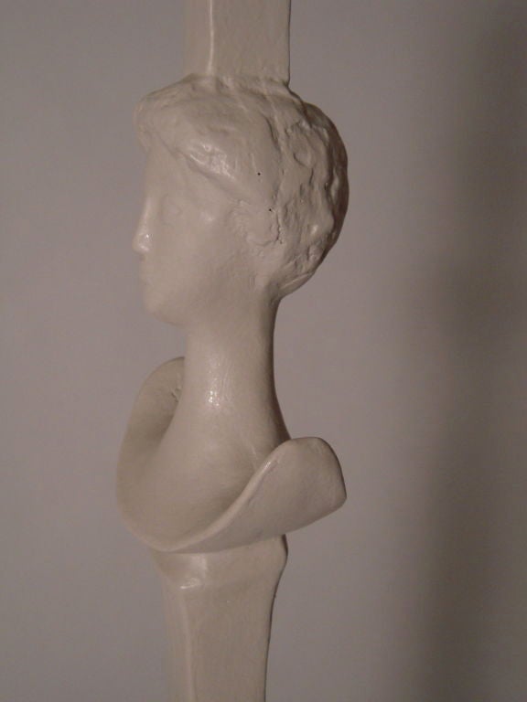American PLASTER FIGURAL FLOOR LAMP AFTER GIACOMETTI