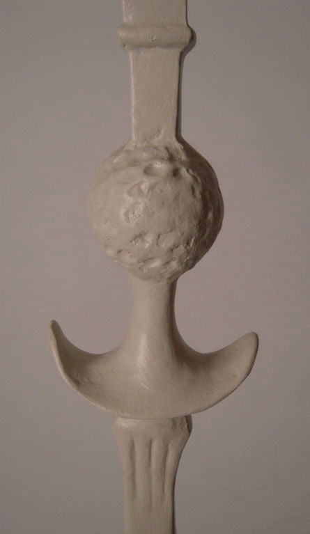 Mid-20th Century PLASTER FIGURAL FLOOR LAMP AFTER GIACOMETTI