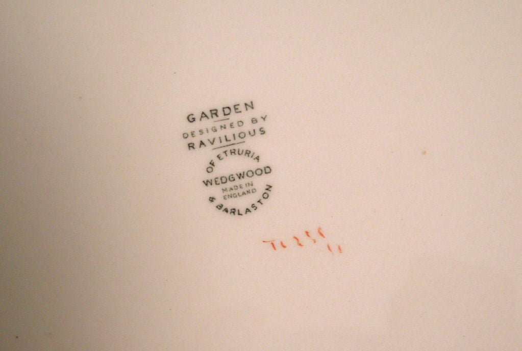 A RARE ERIC RAVILIOUS 'GARDEN SERIES' PLATTER, 14 1/2
