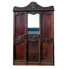 FRENCH PROVINCIAL LOUIS XV CARVED WALNUT PANEL