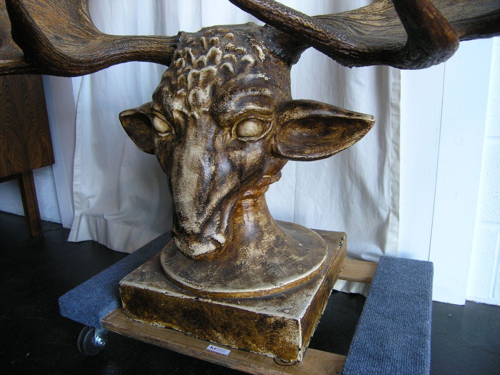 American Large Fantastic Beast Folk Art Sculpture