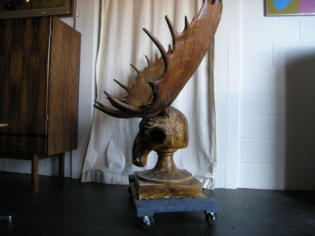 Large Fantastic Beast Folk Art Sculpture In Good Condition In Dorchester, MA