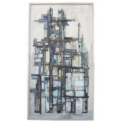 Abstract Cityscape Painting by Christopher Sturgess-Lief