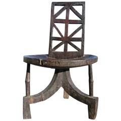 Hand Carved Ethiopian Chair