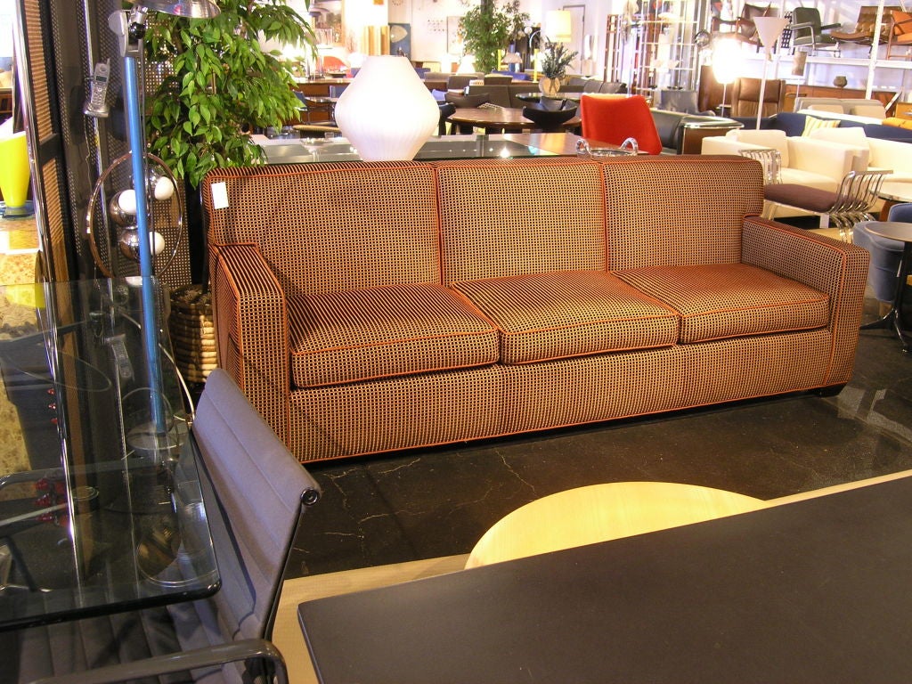 3 Seater Sofa by Jean Michel Frank in Larson textile
