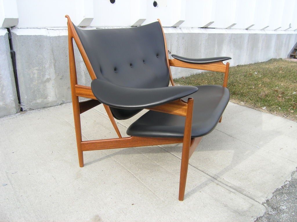 Danish Extremely Rare Double Chieftain Chair by Finn Juhl