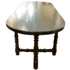 Large oblong highly carved table