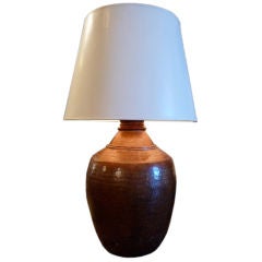Copper water pot lamp