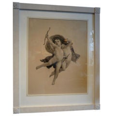 Charcoal drawing of Cupid