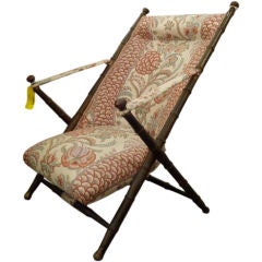 Faux bamboo folding chair