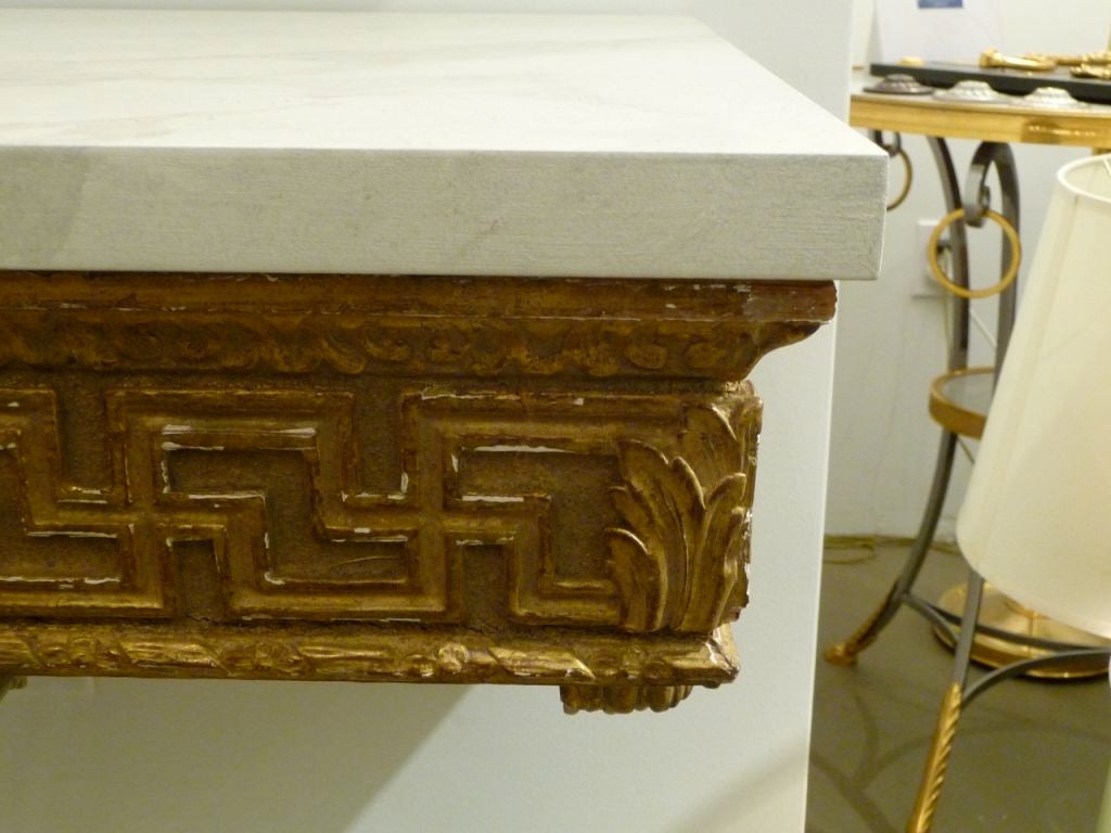 18th Century French Giltwood Wall Mount Console 5