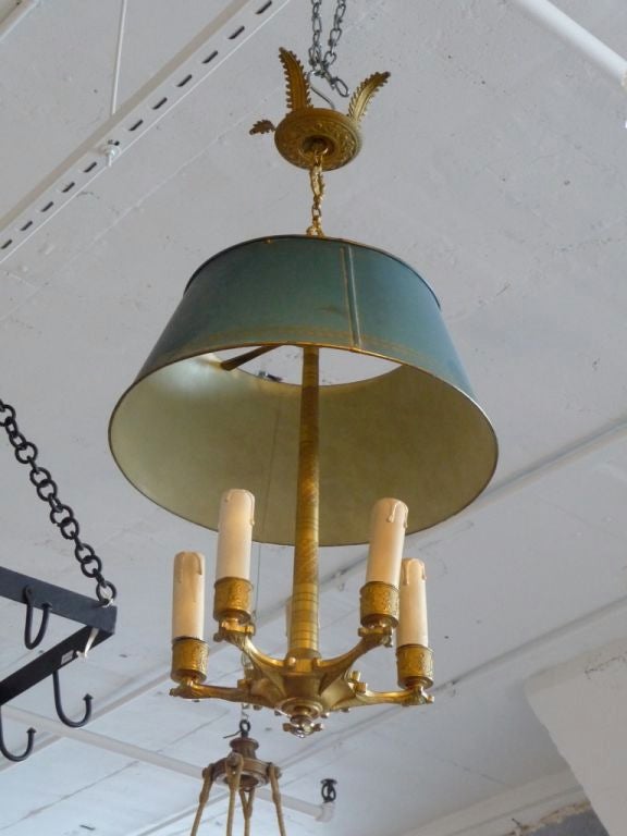 Empire 5 light chandelier In Excellent Condition In Boston, MA
