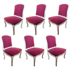 Set of Six Louis XV Style Side Chairs 6