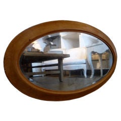 Oblong painted mirror