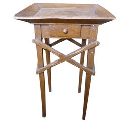 19th Century Faux Grain Primitive Work Table