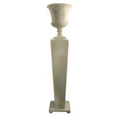 Plaster Urn & Pedestal