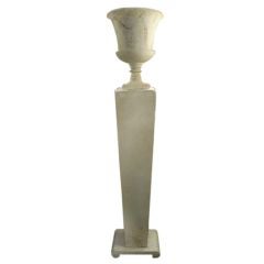 Plaster Urn & Pedestal