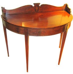 Federal Style Mahogany Demilune Console Table
