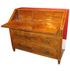 Italian Neoclassical Walnut and Parquetry Desk, c. 1790