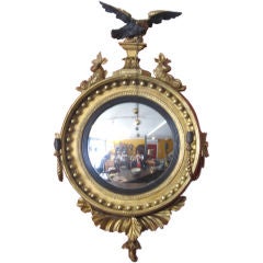 Antique Regency Giltwood Girondole Mirror