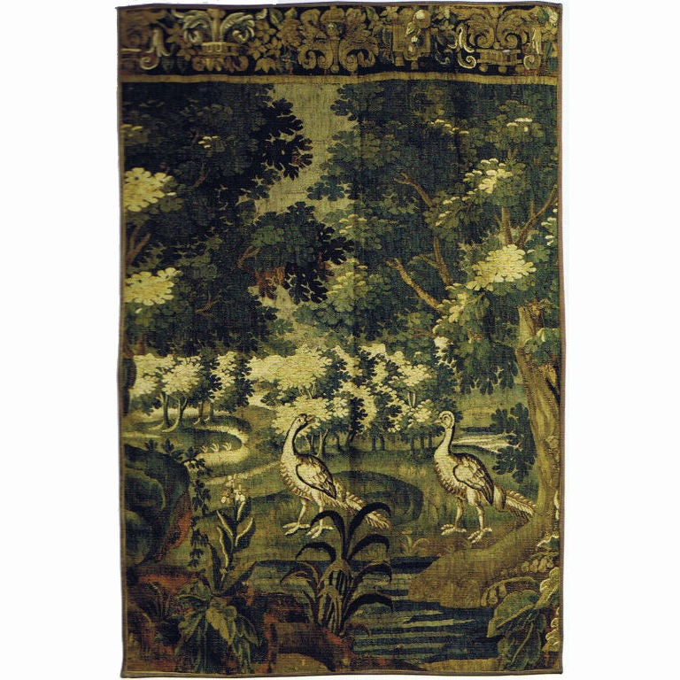 Flemish Verdure Wool Tapestry