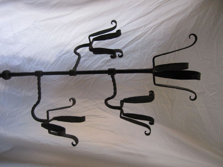 Arts and Crafts Wrought Iron Plant Holder