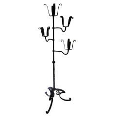 Antique Arts and Crafts Wrought Iron Plant Holder