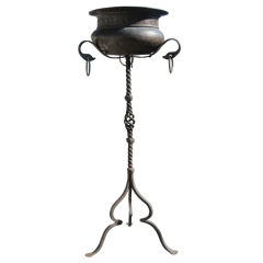 Arts and Crafts Wrought Iron Planter