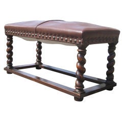 Baroque Style Elmwood Bench