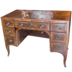 Italian Rococo Walnut Desk