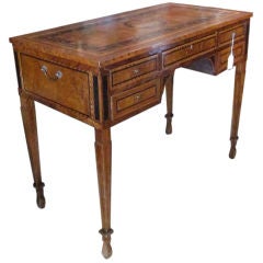 Italian Neoclassic Walnut Marquetry Desk