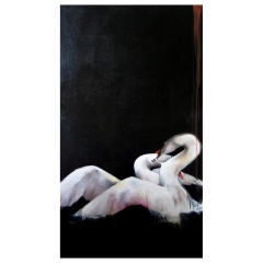 Swan Fight 2 by Beth Marcum