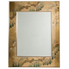 Eglomise Mirror in the Asian Style